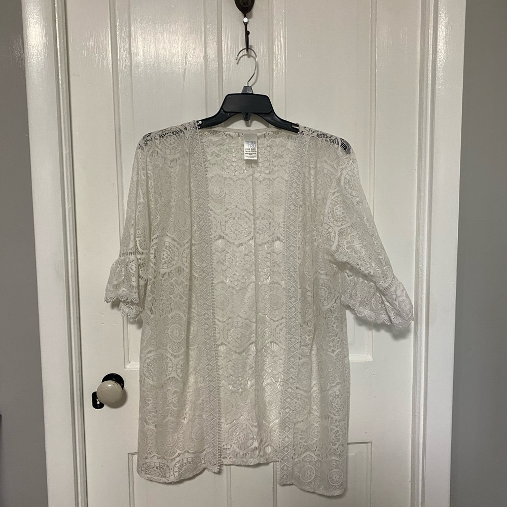Lace swimsuit cover up.